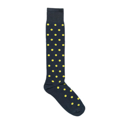 Calza uomo Pois Blue Giallo