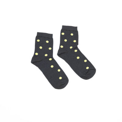 Calza donna Pois Blue Giallo