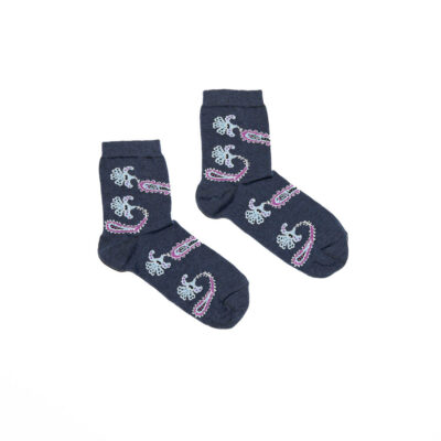 Calza donna Paisley Blu