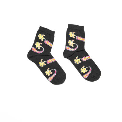 Calza donna Paisley Nero