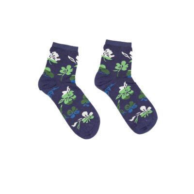 Calza donna Foglie Blue