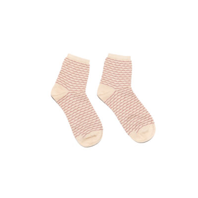 Calza donna Anelli Panna Rosa