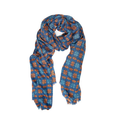 Sciarpa Favonio Blue Print