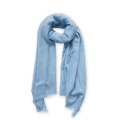 Scialle Clelia cashmere Blue latte